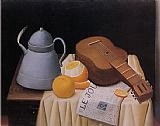 Still Life with Le Journal by Fernando Botero